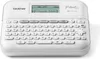 A white Brother P-touch D410 label maker is shown from a slightly elevated front-side angle on a white background. Voir les images du produit