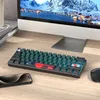 Gaming Tastatur 60 Prozent,61 Tasten mit Lineare rote Produktbild-Vorschau 6