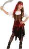 A young girl dressed as a pirate, holding a toy sword. Produktbild-Vorschau