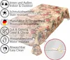 Tischdecke Wachstuch Blumen Braun Robust Wasserabweisend Produktbild-Vorschau 5