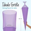 itenga Bastelschultüte mit Verschluss LILA 6eckig 85cm Produktbild-Vorschau 5