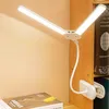 Doppelkopf LED Schreibtischlampe,Leselampe mit Buch Klemme Produktbild-Vorschau 3