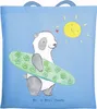 Mr. & Mrs. Panda Tote Bag Panda Surfen - Sky Blue - Produktbild-Vorschau 1