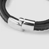 SERASAR | Bracciale in pelle per uomo [Shine] in acciaio Anteprima dell’immagine prodotto 13