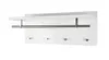 HAKU Wandgarderobe edelstahloptik, weiß - MDF, B/H/T: Produktbild-Vorschau 1