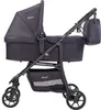 A black BabyGo Kombikinderwagen Style 3in1 is shown against a white background. Produktbild-Vorschau