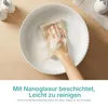 EMKE Aufsatzwaschbecken Keramik Rund 360mm Weiß Glänzend Produktbild-Vorschau 3