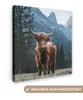 MuchoWow® - Leinwandbilder - Schottische Highlander - Berg Produktbild-Vorschau 1