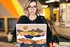 MuchoWow® Laptop Aufkleber Sticker Cover Pastell - Gold - Produktbild-Vorschau 5