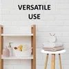 Tendance Schemel weiß braun 30 cm x 30 cm x 43 cm Produktbild-Vorschau 4