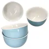 4er Set Nordic Blau Doppio Bowl-Schalen 450ml Müsli Salat Produktbild-Vorschau 2