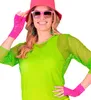 Spitzenhandschuhe Pink – Auffälliges Accessoire für 80er Produktbild-Vorschau 3