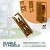 Casaria® Set da Balcone 2 Persone Resistente in Legno Anteprima dell’immagine prodotto 3