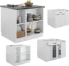 Kücheninsel Vicco Fame-Line Weiß Landhaus/Weiß 90 cm mit Produktbild-Vorschau 6