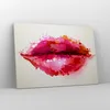 Bild auf Leinwand - Leinwandbild - Rote Lippen glänzend Produktbild-Vorschau 4