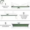 Instructions for assembling a foldable bathtub. Produktbild-Vorschau