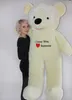 XXL Peluche da bar 170 cm Bianco Ricamo "I Love You" Anteprima dell’immagine prodotto 4