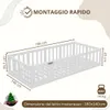 Crazy Pine Letto per Bambini 140x180 cm – Letto Montessori Anteprima dell’immagine prodotto 2