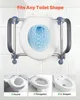 Siège de toilettes surélevé avec accoudoirs, capacité de Voir les images du produit 3