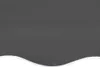 A close-up of a dark gray awning fabric with a white wavy trim at the bottom. Produktbild-Vorschau