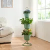 Support à fleurs 'Alphen' 3 pots 110x28cm métal vert Voir les images du produit 1