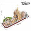 Cubic Fun CUBICFUN 3D puzzle City line Barcelona Produktbild-Vorschau 5
