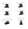 Design Esstisch Tisch HA-888 Marmoroptik - Schwarz Gold Produktbild-Vorschau 4