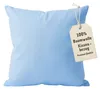 2er Pack Kissenbezug 40x40 cm Himmelblau | 100% Baumwolle | Produktbild-Vorschau 1