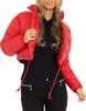 ASKSA Damen Puffer Jacke Kurz Stehkragen Gesteppte Cropped Produktbild-Vorschau 1