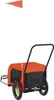 vidaXL Fahrradanhänger Hunde Orange und Schwarz Produktbild-Vorschau 7