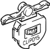 CLIPO 15 SH - Laufwerk zum Einclipsen, 19 x 16, Kunststoff Produktbild-Vorschau 3