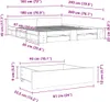 Bettgestell mit Schubladen Betongrau 180x200 cm Produktbild-Vorschau 10