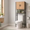 Relaxdays Waschmaschinenschrank Ablagen, Türen, Regal Produktbild-Vorschau 5