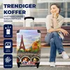 MuchoWow® Koffer Handgepäck Trolley Rollkoffer Kleine Produktbild-Vorschau 2
