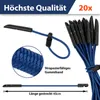 Cinghie elastiche con ganci set di 20 blu 30 cm Anteprima dell’immagine prodotto 5