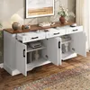 Merax Sideboard Wohnzimmerschrank mit 3 Schubladen und 4 Produktbild-Vorschau 2