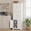 Armoire haute COSTWAY avec 6 portes, dimensions 60 x 30 x Voir les images du produit 6