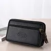 Herren Kunstleder Doppelschicht Handy Gürteltasche Outdoor Produktbild-Vorschau 2