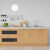 Wanduhr aus Glas Rund fi 30 Punkte Farbenfroh Quarz Deko Produktbild-Vorschau 3