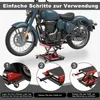 XMTECH zvedák na motorku se základní deskou 500 kg, nůžkový Náhled obrázku produktu 4