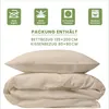 Jersey Bettwäsche 135x200cm 80x80cm Creme Produktbild-Vorschau 2