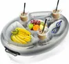 Aufblasbarer schwimmender Getränkehalter – Pooltablett mit Produktbild-Vorschau 1