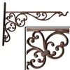 Wandhaken Gusseisen 35 cm antik braun stabil Gartenhaken Produktbild-Vorschau 1