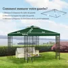 Outsunny Toit de Remplacement pour Gazebo de Jardin Toile Voir les images du produit 5