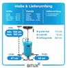 Bituxx Mobiler 80L Ölauffangwagen Ölablassgerät Produktbild-Vorschau 8