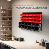 tectake® Wandregal Stapelboxen stabile Wandplatte, 64 x 38 Produktbild-Vorschau 6
