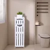 Badezimmerschrank Badschrank mit Tür und Regal 76 x 20 x 18 Produktbild-Vorschau 4