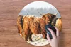 MuchoWow® Mauspad Mousepad Schottische Highlander - Schnee Produktbild-Vorschau 3