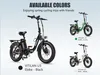 A collage of three electric bicycles in different colors, with text indicating available colors and a tagline about enjoying spring cycling trips. Produktbild-Vorschau