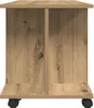 vidaXL TV polica s kolieskami Artisan dub 80x40x45 cm Náhľad obrázku produktu 4